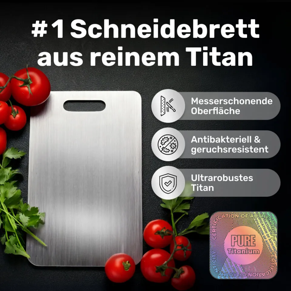 Katori Titan-Schneidebrett aus reinem Titan
